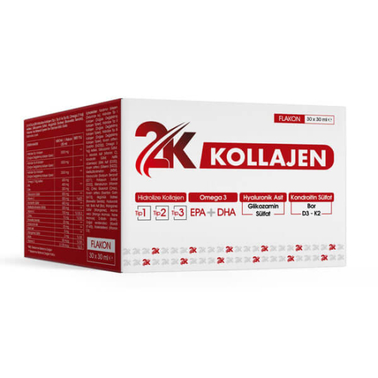2K Kollajen Vitamin ve Mineral İçeren Takviye Edici Gıda