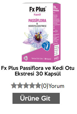 Fx Plus Passiflora ve Kedi Otu Ekstresi 30 Kapsül
