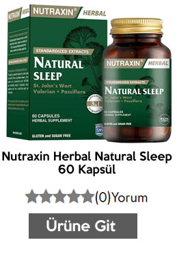 Nutraxin Herbal Natural Sleep 60 Kapsül
