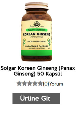 Solgar Korean Ginseng (Panax Ginseng) 50 Kapsül
