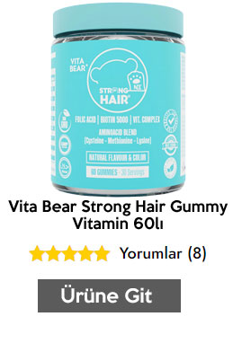 Vita Bear Strong Hair Gummy Vitamin 60lı
