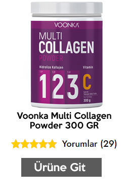 Voonka Multi Collagen Powder 300 GR C Vitamini İçeren Kolajen Takviyesi