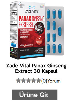 Zade Vital Panax Ginseng Extract 30 Kapsül
