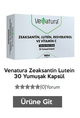 Venatura Zeaksantin Lutein Resveratrol ve Vitamin C 30 Yumuşak Kapsül