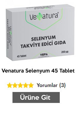 Venatura Selenyum 45 Tablet Selenyum İçeren Gıda Takviyesi
