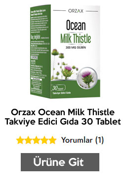 Orzax Ocean Milk Thistle Takviye Edici Gıda 30 Tablet