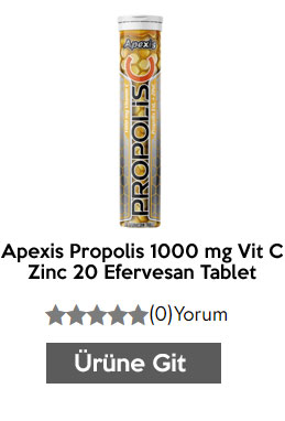 Apexis Propolis 1000 mg Vit C + Zinc 20 Efervesan Tablet