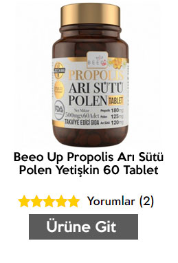 Beeo Up Propolis Arı Sütü Polen Yetişkin 60 Tablet