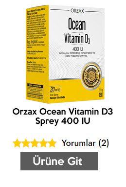 Orzax Ocean Vitamin D3 Sprey 400 IU