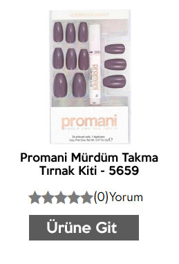 Promani Mürdüm Takma Tırnak Kiti - 5659
