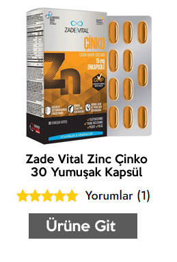 Zade Vital Zinc Çinko 30 Yumuşak Kapsül