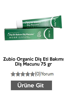 Zubio Organic Diş Eti Bakımı Diş Macunu 75 gr

