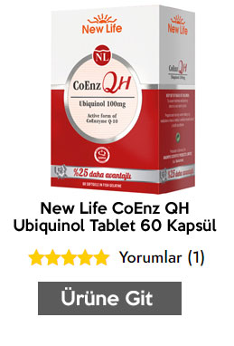 New Life CoEnz QH Ubiquinol Tablet 60 Kapsül
