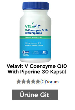 Velavit V Coenzyme Q10 With Piperine 30 Kapsül