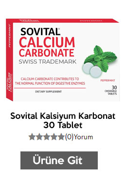 Sovital Kalsiyum Karbonat 30 Tablet