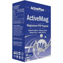 Active Plus Activemag Magnezyum P5P 60 Kapsül - Active Plus