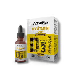 Active Plus D3 Vitamin 1000IU Sprey 20 ml - Active Plus