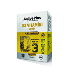 Active Plus D3 Vitamin 400IU Sprey 20 ml - Active Plus