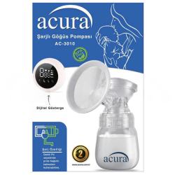 Acura AC-3010 Şarjlı LCD Ekranlı Biberonlu Göğüs Pompası - Acura