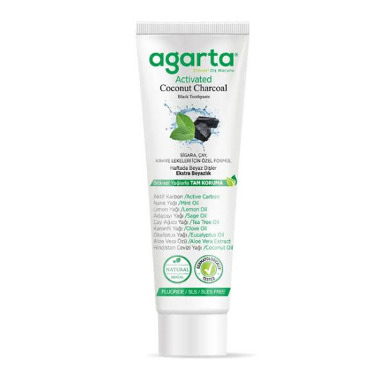  Agarta Doğal Aktif Karbonlu Diş Macunu 100 ml - 1