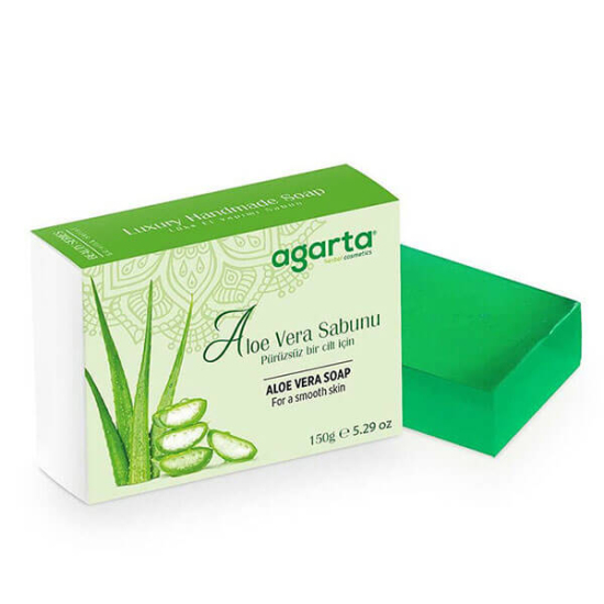  Agarta Doğal El Yapımı Aloe Vera Sabunu 150 gr - 1