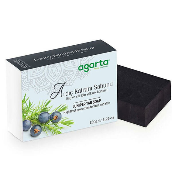  Agarta Doğal El Yapımı Ardıç Katranı Sabunu 150 gr - 1