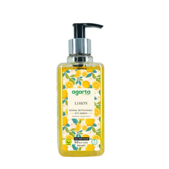  Agarta Doğal Limon Zeytinyağlı Sıvı Sabun 500 ml - 1