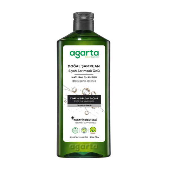  Agarta Doğal Saç Dökülmesine Karşı Siyah Sarımsaklı Şampuan 400 ml - 1