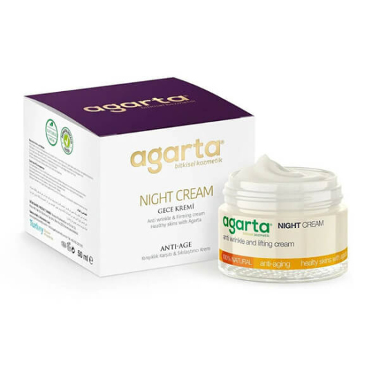  Agarta Doğal Yaşlanma Karşıtı Anti Aging Gece Bakım Kremi 50 ml - 1