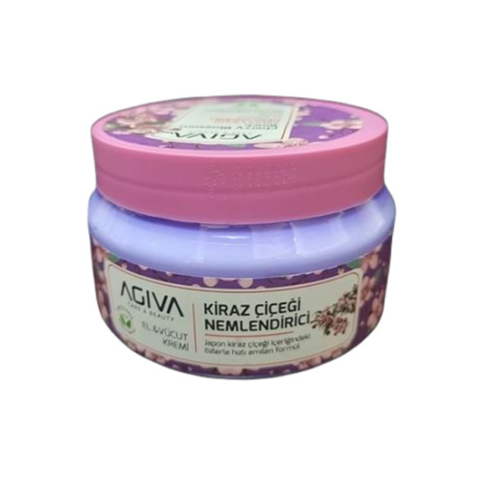  Agiva Kiraz Çiçegi Nemlendiricili El ve Vücut Kremi 300 ml - 1