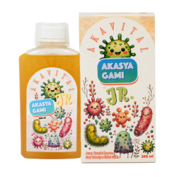 Akavital Jr Arap Zamkı İçeren Limon Aromalı Sıvı Takviye Edici Gıda 300 ml - Akavital