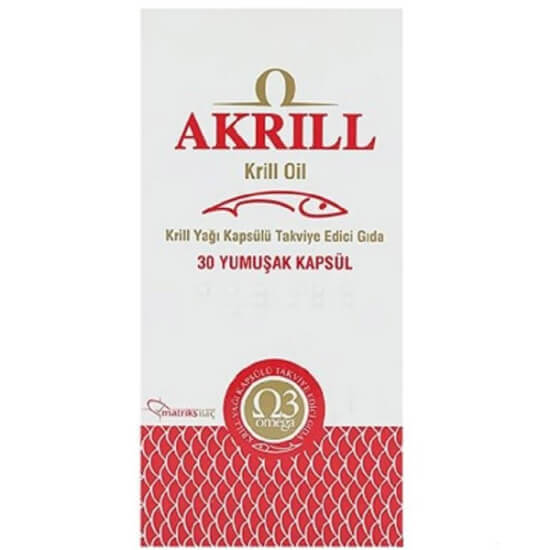 Akrill Krill Oil 30 kapsül 500 mg krill yağı 110 mg Omega 3 EPA 60 mg DHA 27,5 mg fosfolipid 200 mg- 1