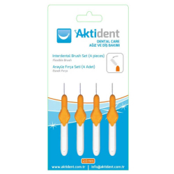Aktident Orid Arayüz Firçasi 0,45 mm 4 lü - Turuncu - Aktident