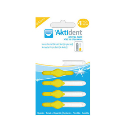 Aktident Orid Arayüz Firçasi 0,70 mm 4 lü - Sari - Aktident