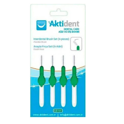 Aktident Orid Arayüz Firçasi 0,80 mm 4 lü - Yesil - Aktident