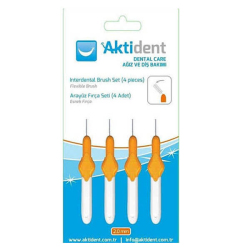 Aktident Orid Arayüz Firçasi 2,0 mm Turuncu 4 lü - Aktident