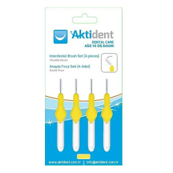 Aktident Orid Arayüz Firçasi 3,5 mm Sari 4 lü - Aktident