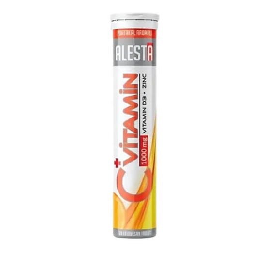  Alesta Sağlık C Vitamini 1000 mg D3 Zink 20 Efervesan Tablet - 1
