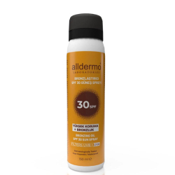 Alldermo Bronzlaştırıcı Güneş Spreyi SPF30 150 ml - Alldermo