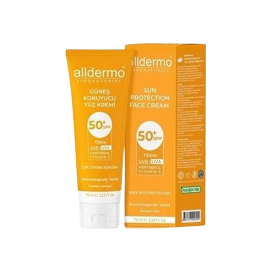  Alldermo Güneş Koruyucu Yüz Kremi SPF50+ 75 ml - 1