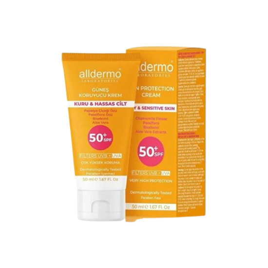  Alldermo SPF50 Kuru ve Hassas Cilt Kremi 50 ml - 1