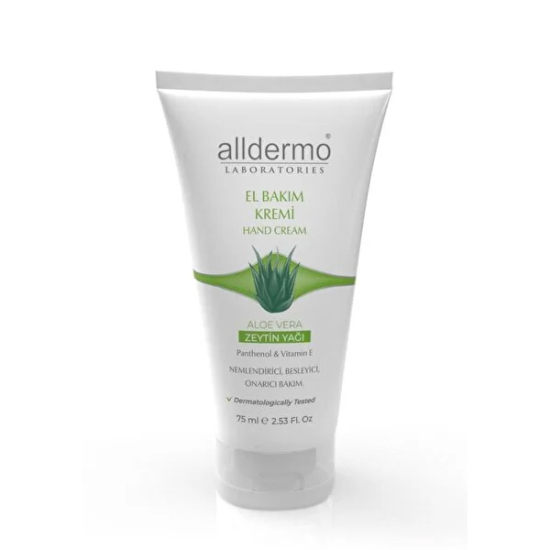  Alldermo Zeytinyağı ve Aloe Veralı El Bakım Kremi 75 ml - 1