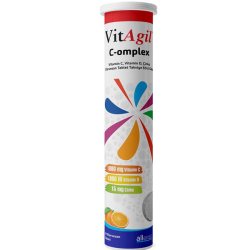 Allergo - Allergo VitAgil C-omplex 20 Efervesan Tablet C Vitamini Takviyesi Allergo - Allergo VitAgil C-omplex 20 Efervesan Tablet C Vitamini Takviyesi