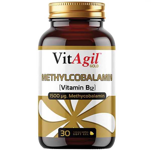 Allergo VitAgil Gold Methylcobalamin B12 30 Softgel B12 Vitamini Takviyesi