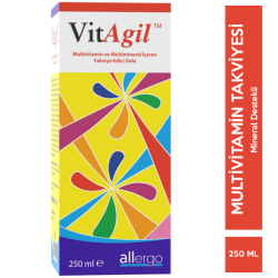 Allergo - Allergo VitAgil Multivitamin Mineral Şurup 250 ML Allergo - Allergo VitAgil Multivitamin Mineral Şurup 250 ML