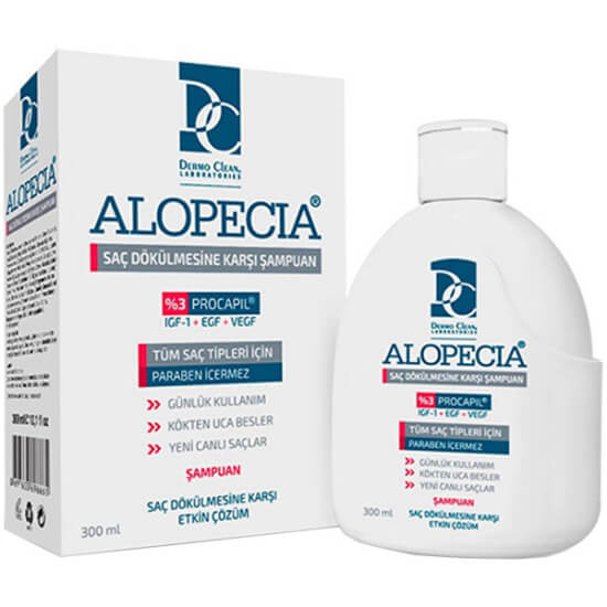 Alopecia dökülme karşıtı şampuan 300 ml sülfatsız göz yakmayan formül saç derisini nazikçe temizler güçlendirir- 1