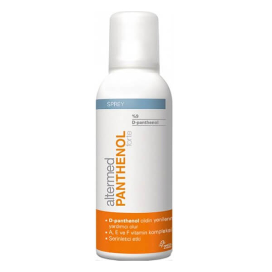 Altermed Panthenol Forte Spray 150 ml Aloe Vera A E F vitamin kompleksi ve %9 D-Panthenol içeren nemlendirici sprey- 1