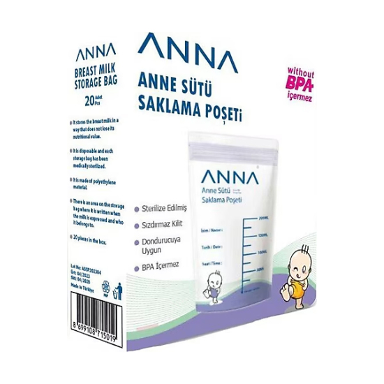  Anna Süt Saklama Poşeti 20'li - 1