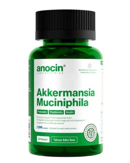 Anocin Akkermansia Muciniphila Probiyotik Prebiyotik Postbiyotik İnulin 20 Tablet - 1