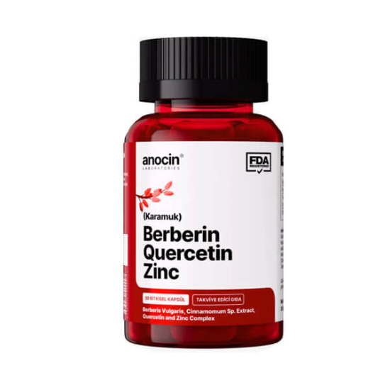 Anocin Berberine Quercetin Zinc 30 Kapsül - 1